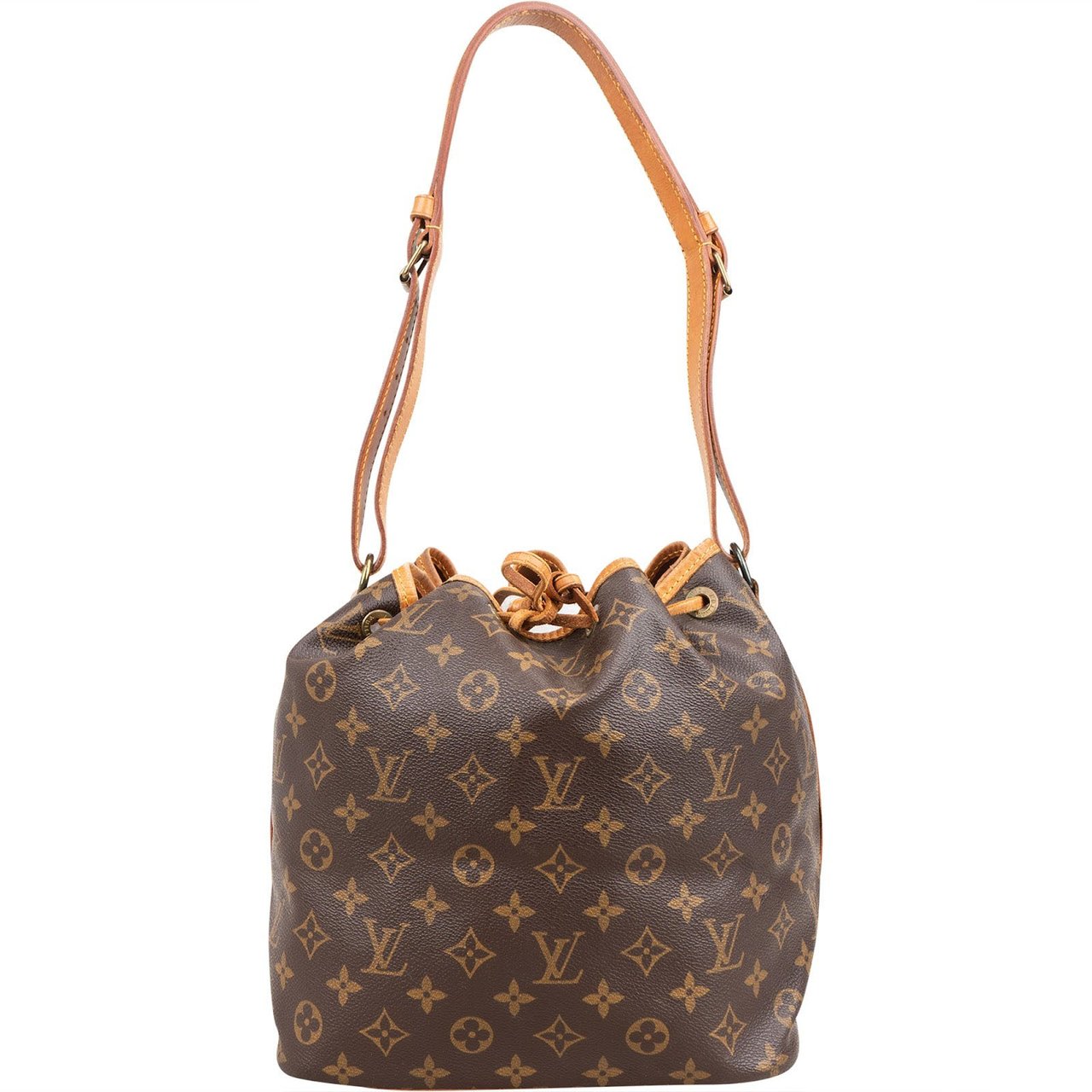 Louis Vuitton Monogram Canvas Sac Noé Petit Shoulder Bag Bruin