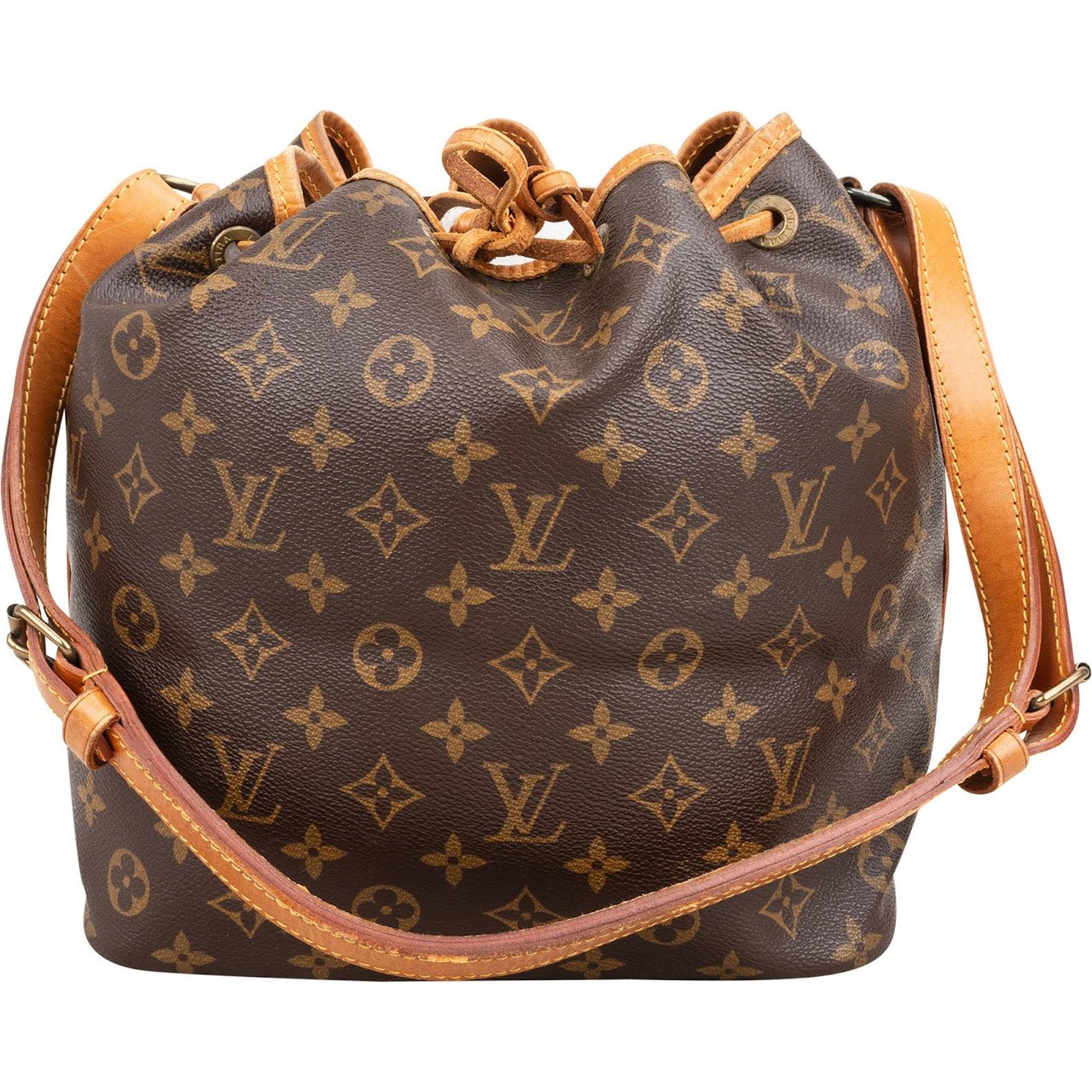 Louis Vuitton Monogram Canvas Sac Noé Petit Shoulder Bag Bruin