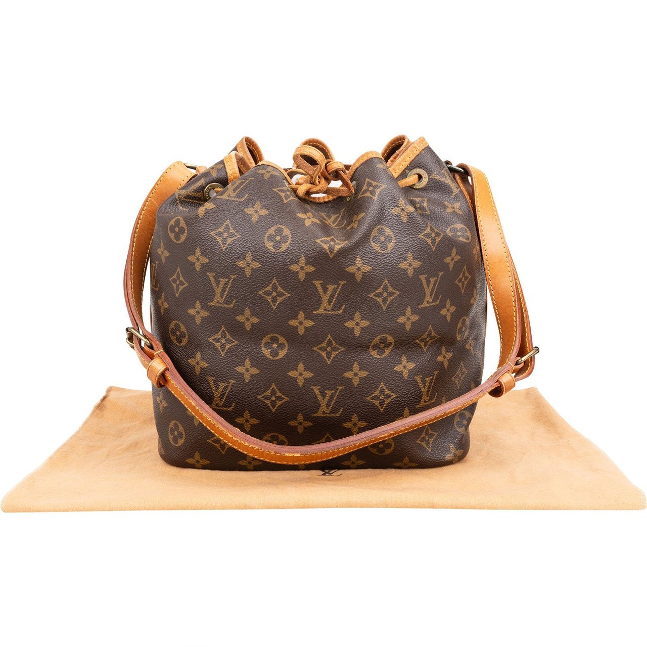 Louis Vuitton Monogram Canvas Sac Noé Petit Shoulder Bag Bruin