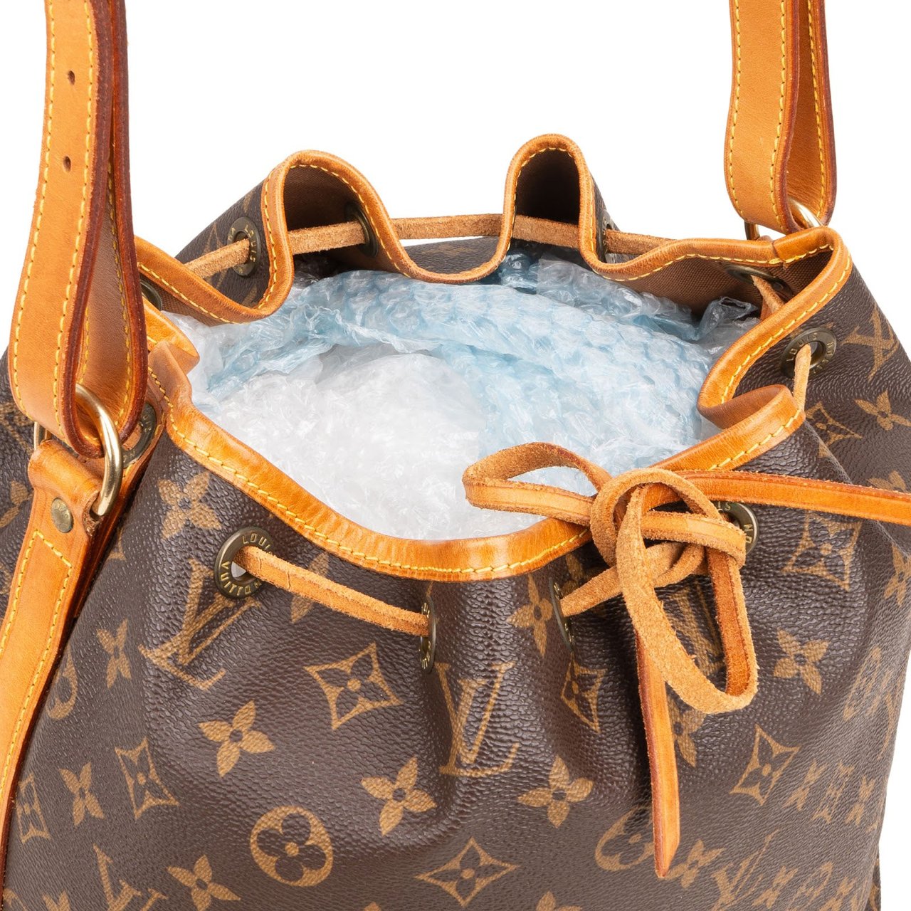 Louis Vuitton Monogram Canvas Sac Noé Petit Shoulder Bag Bruin