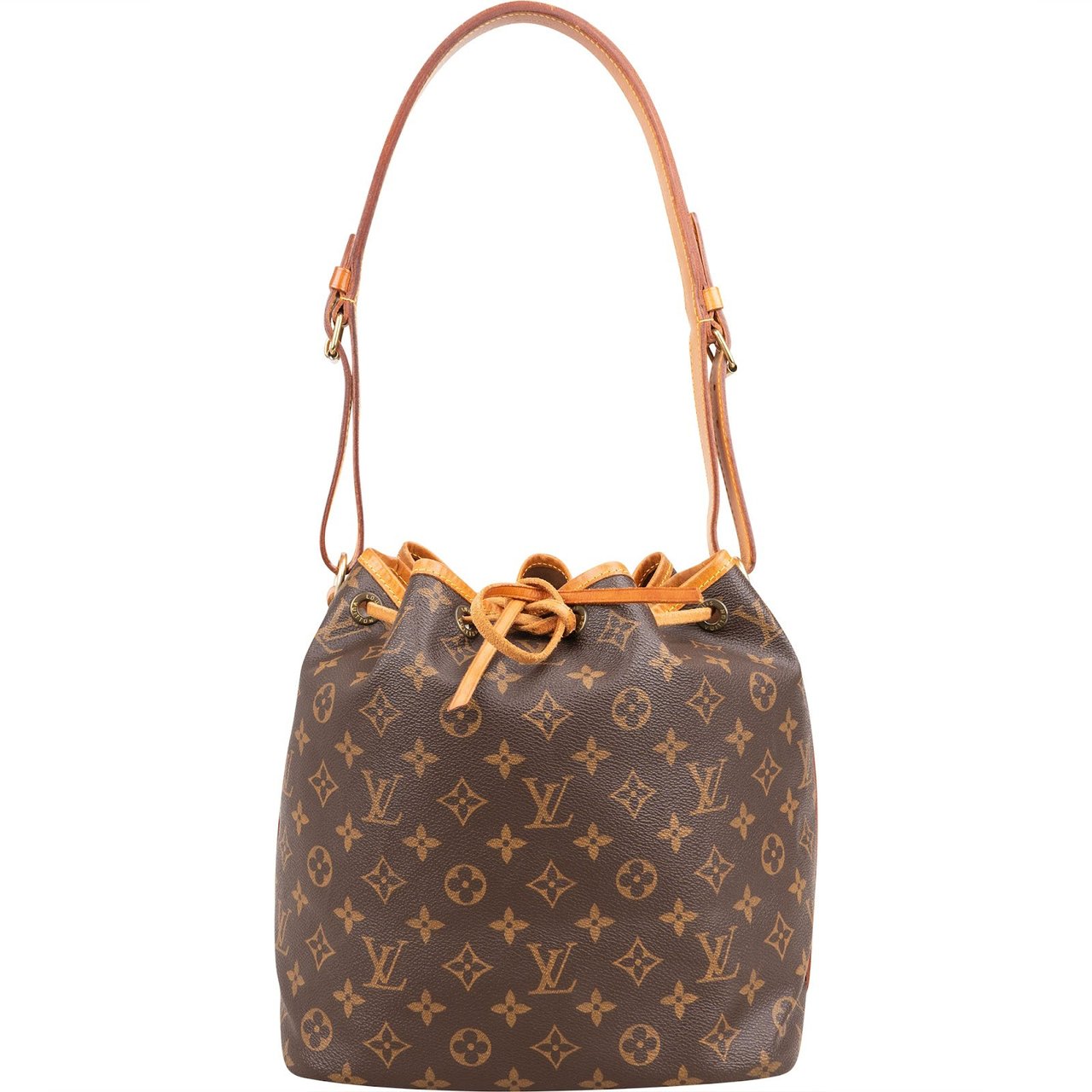 Louis Vuitton Monogram Canvas Sac Noé Petit Shoulder Bag Bruin