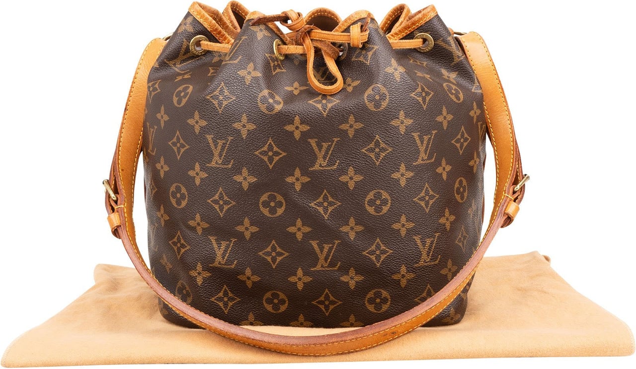 Louis Vuitton Monogram Canvas Sac Noé Petit Shoulder Bag Bruin