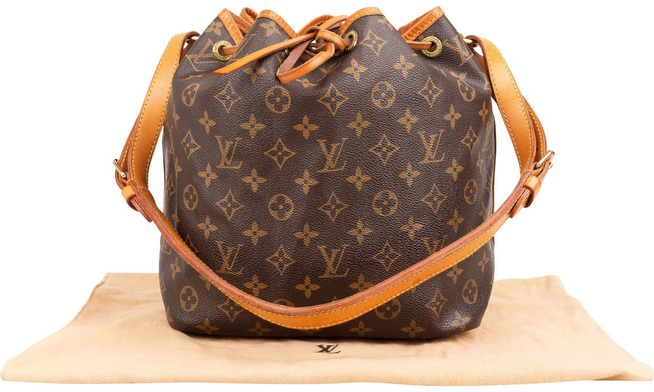 Louis Vuitton Monogram Canvas Sac Noé Petit Shoulder Bag Bruin