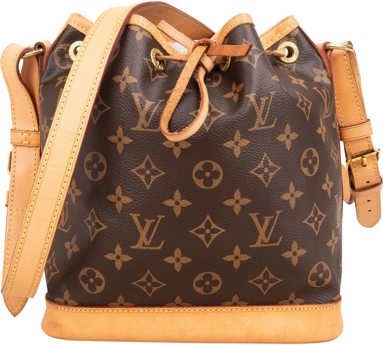 Louis Vuitton Monogram Canvas Sac Noé BB Crossbody Bag Bruin