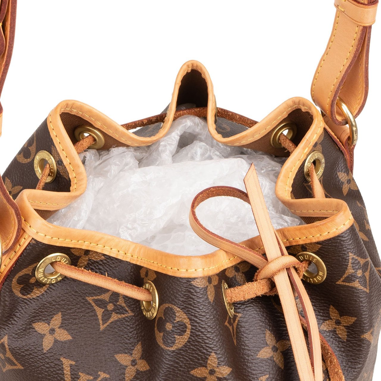 Louis Vuitton Monogram Canvas Sac Noé BB Crossbody Bag Bruin