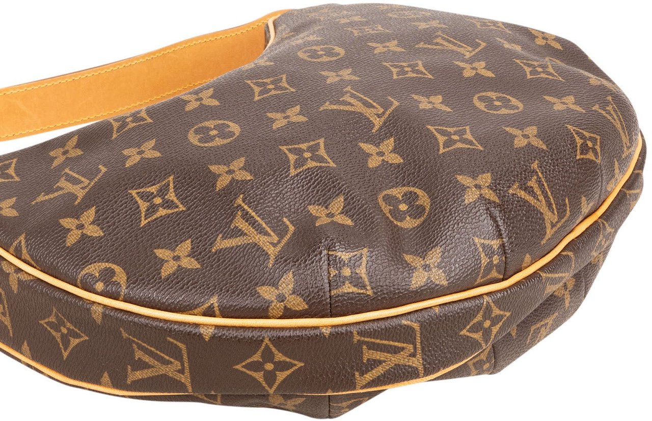 Louis Vuitton Monogram Canvas Croissant MM Shoulder Bag Bruin