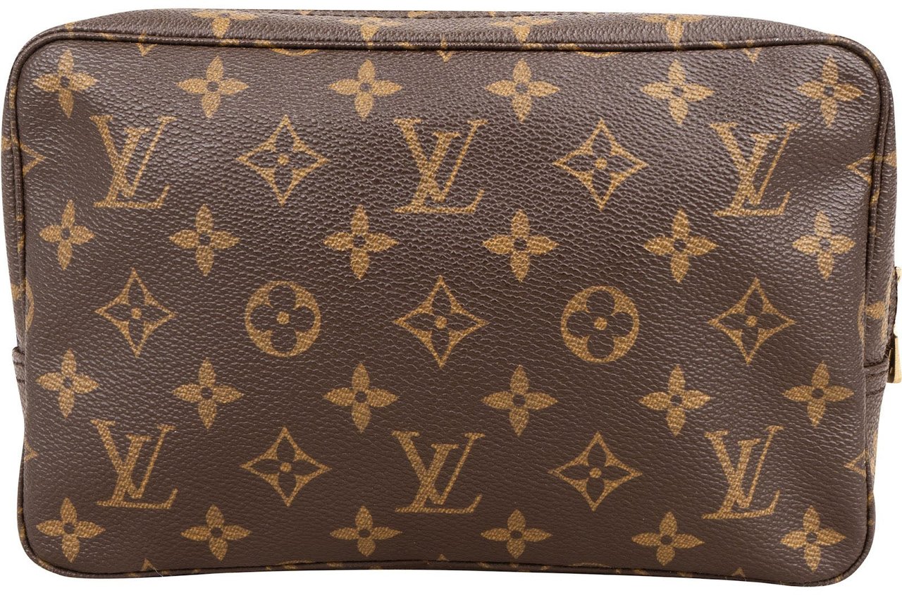 Louis Vuitton Monogram Canvas Trousse Toilette 23 Clutch Bruin