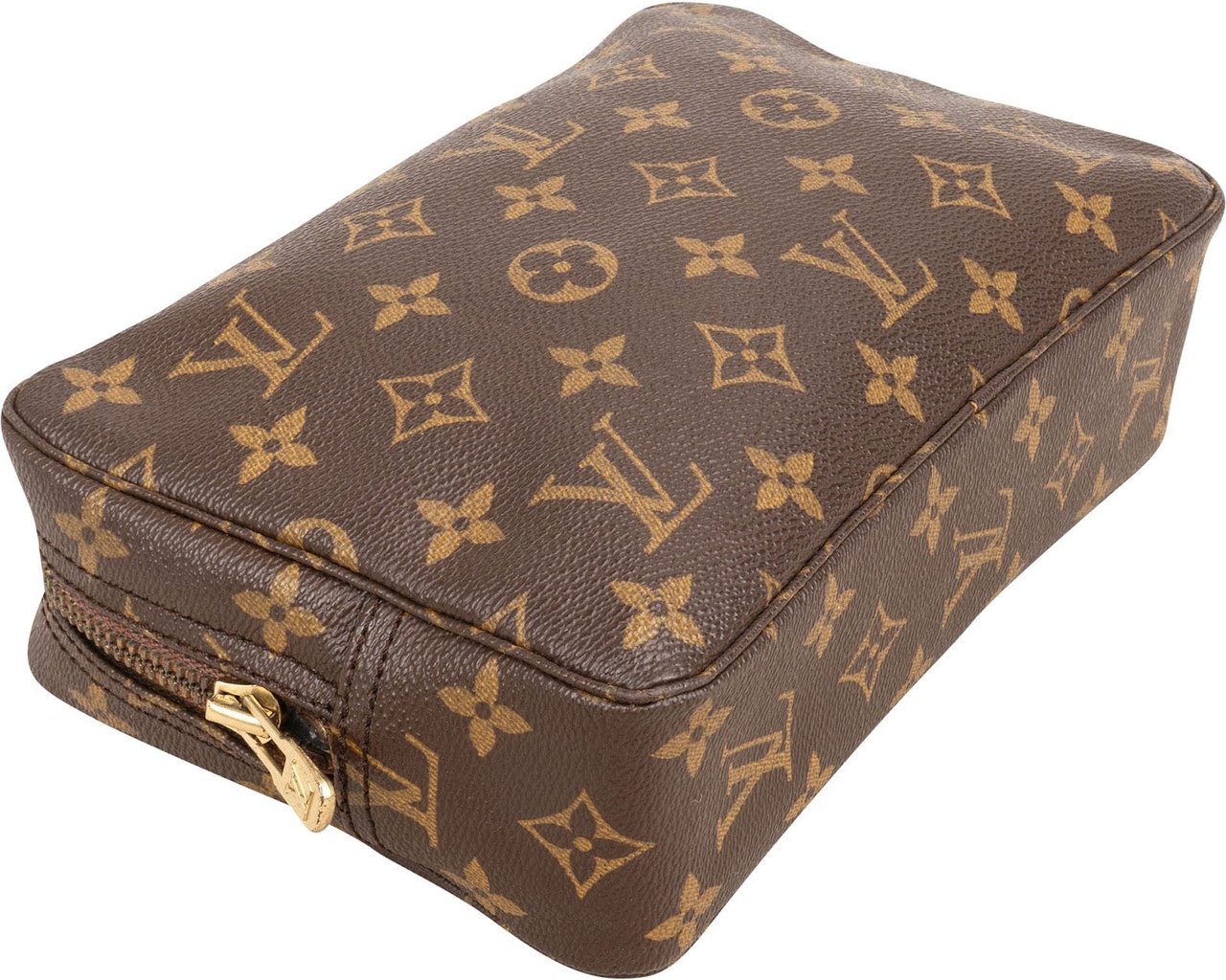 Louis Vuitton Monogram Canvas Trousse Toilette 23 Clutch Bruin