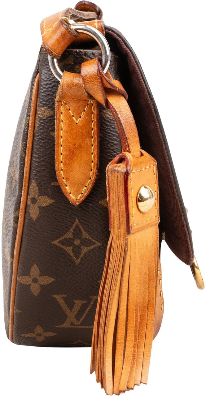 Louis Vuitton Monogram Canvas NM Saint Cloud Crossbody Bag Bruin