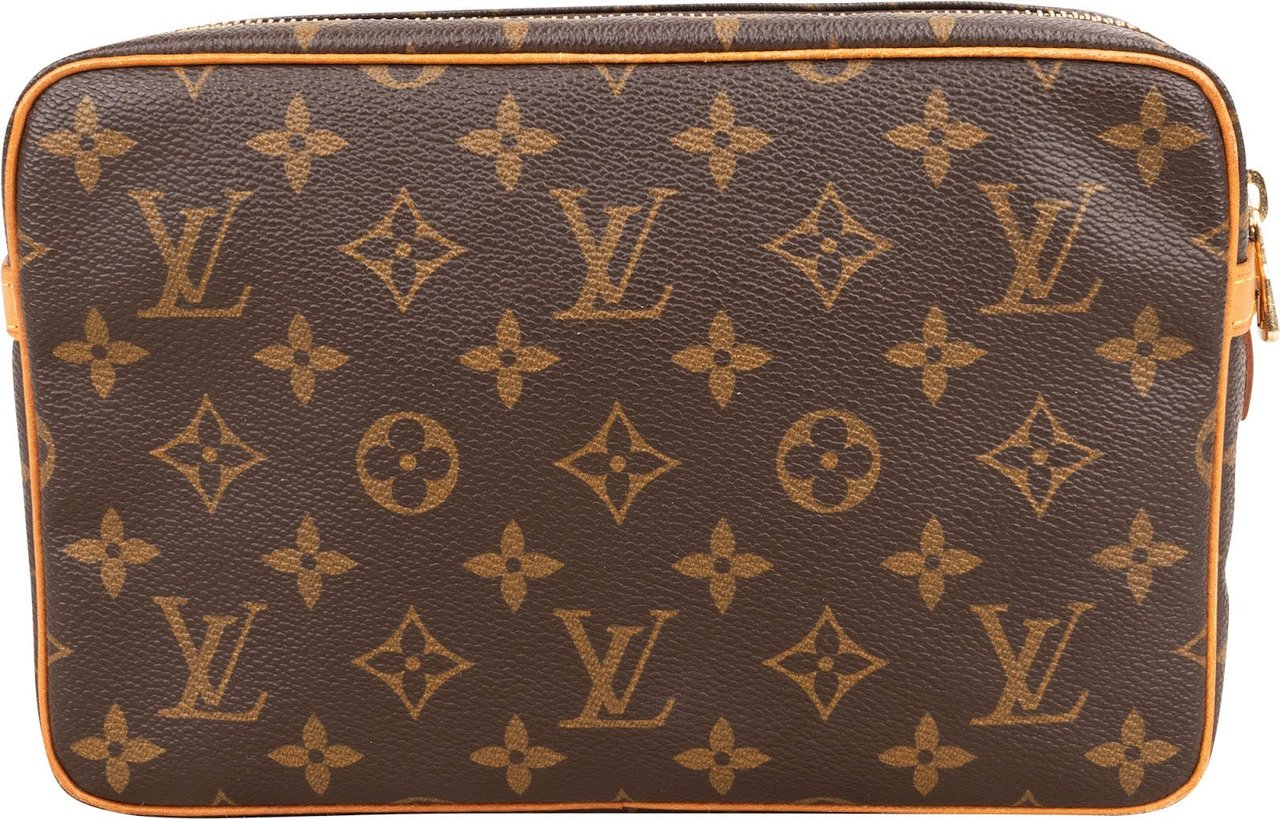 Louis Vuitton Monogram Canvas Compiegne 23 Clutch Bruin