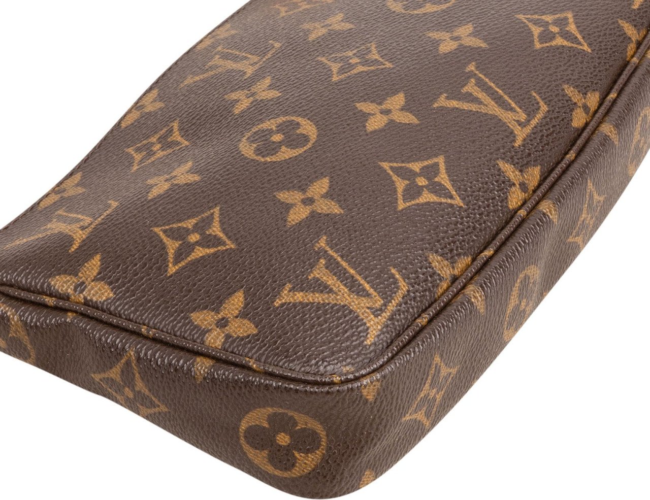 Louis Vuitton Monogram Canvas Pochette Accessoires Handbag Bruin