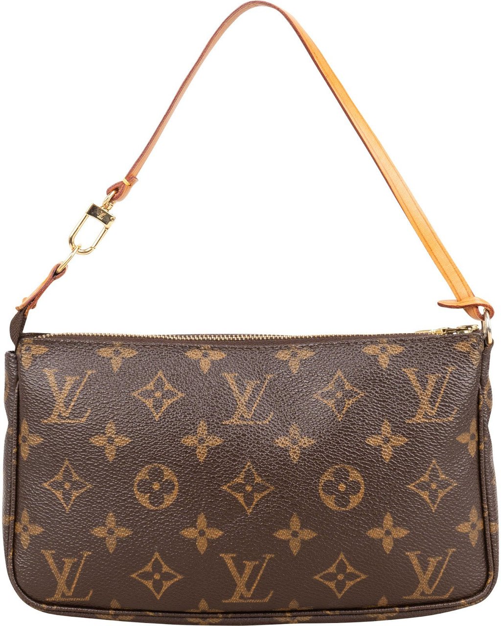 Louis Vuitton Monogram Canvas Pochette Accessoires Handbag Bruin