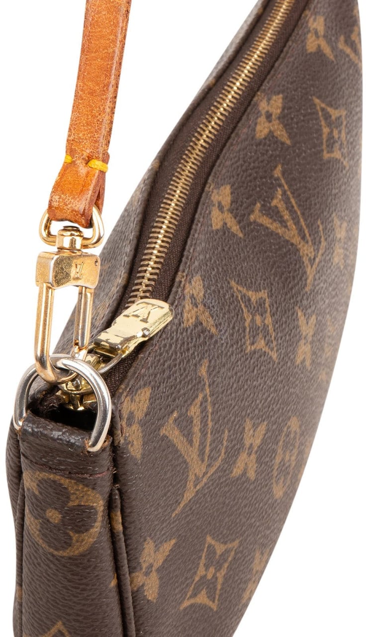 Louis Vuitton Monogram Canvas Pochette Accessoires Handbag Bruin