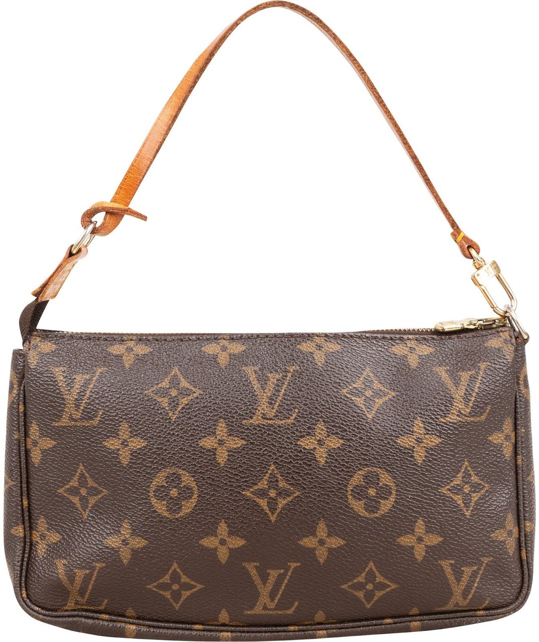 Louis Vuitton Monogram Canvas Pochette Accessoires Handbag Bruin