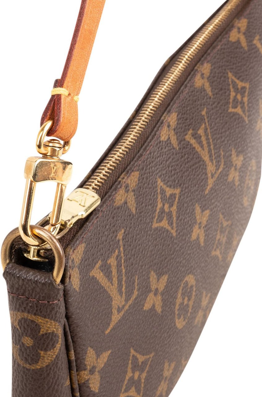 Louis Vuitton Monogram Canvas Pochette Accessoires Handbag Bruin
