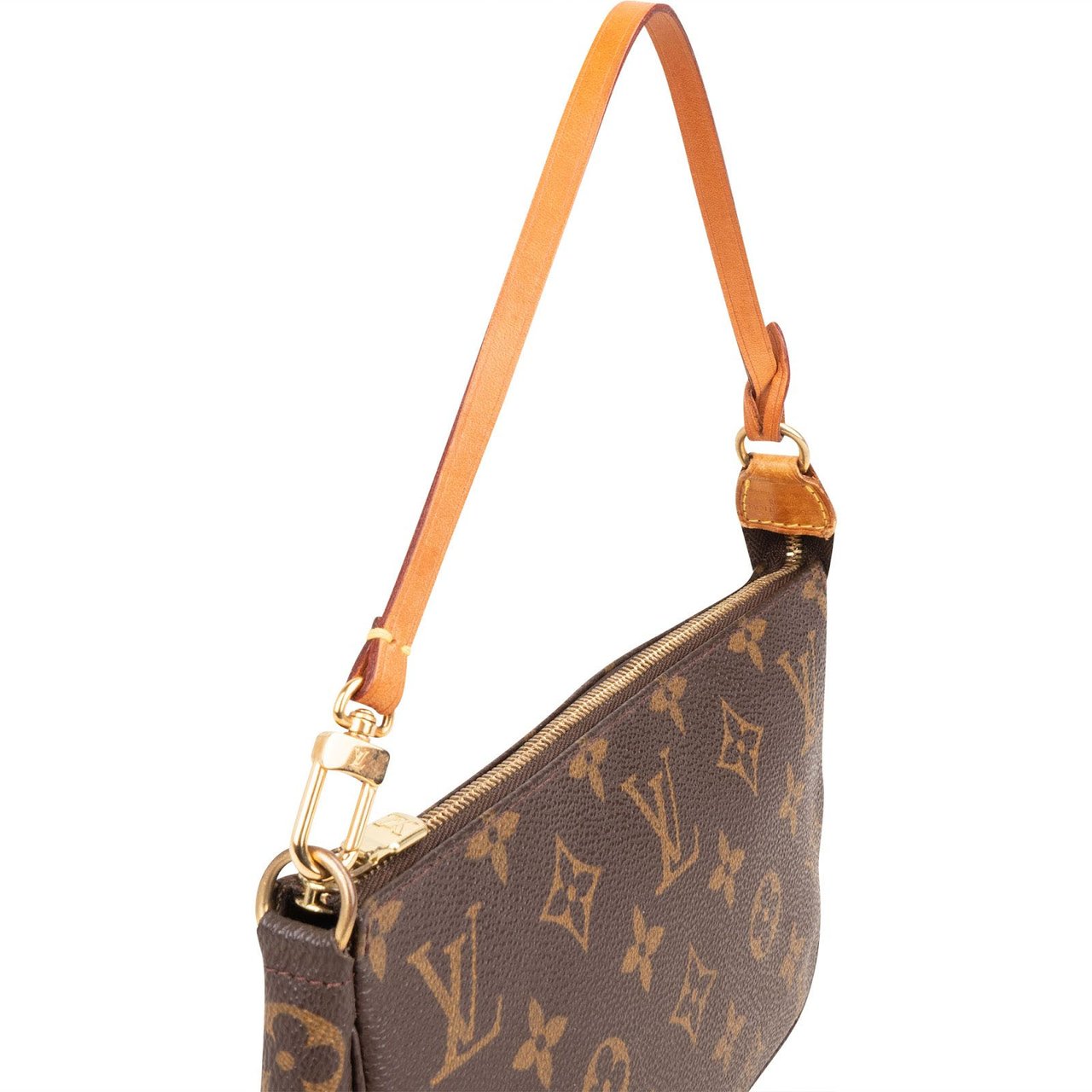 Louis Vuitton Monogram Canvas Pochette Accessoires Handbag Bruin