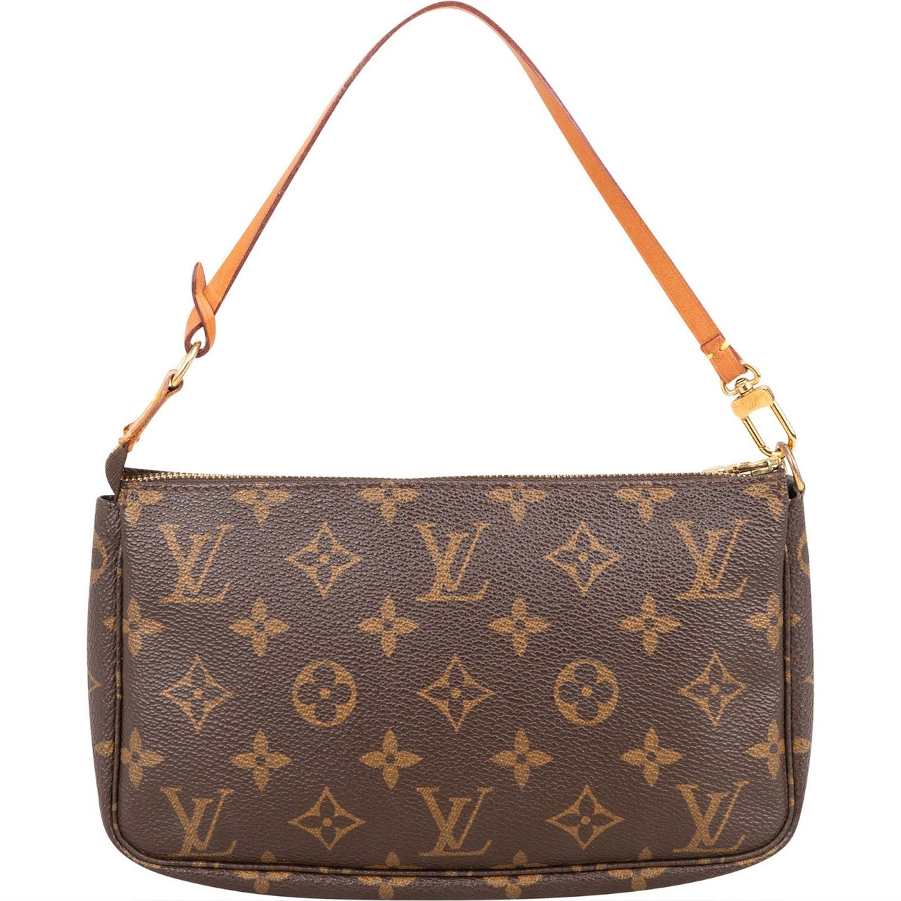 Louis Vuitton Monogram Canvas Pochette Accessoires Handbag Bruin