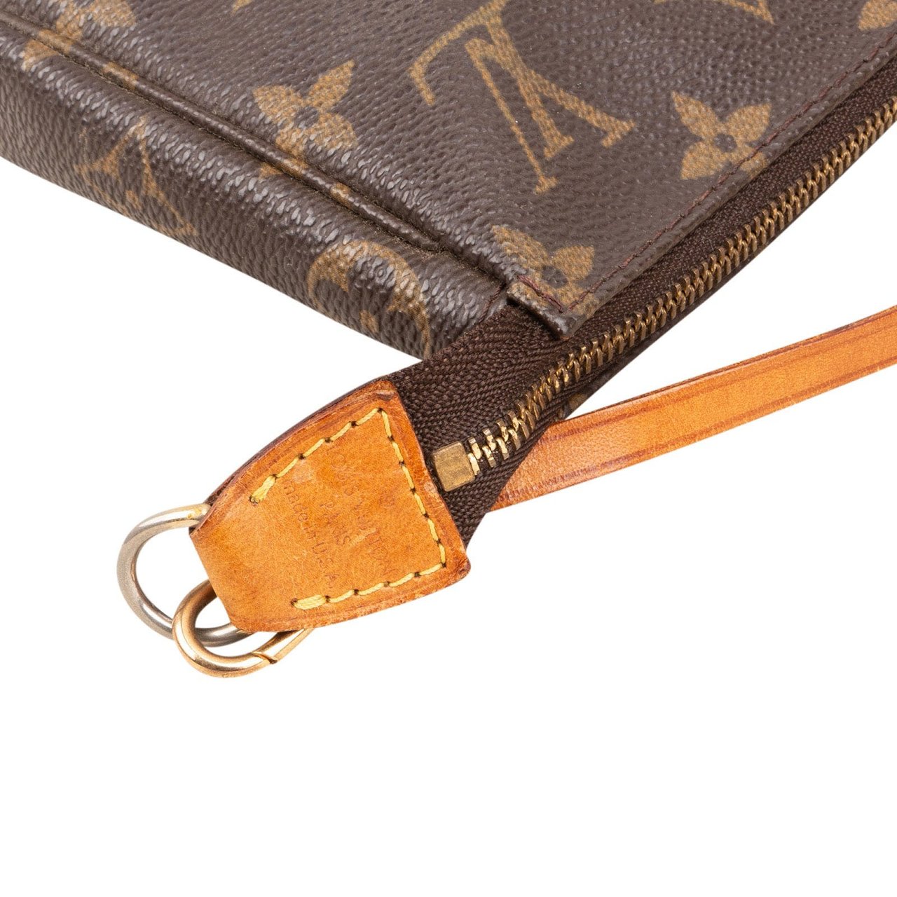 Louis Vuitton Monogram Canvas Pochette Accessoires Handbag Bruin