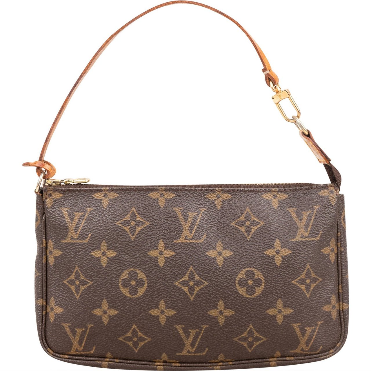 Louis Vuitton Monogram Canvas Pochette Accessoires Handbag Bruin