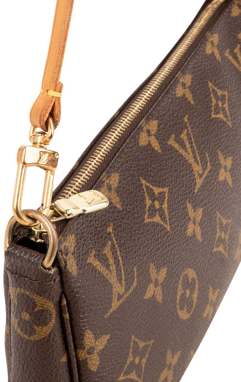 Louis Vuitton Monogram Canvas Pochette Accessoires Handbag Bruin