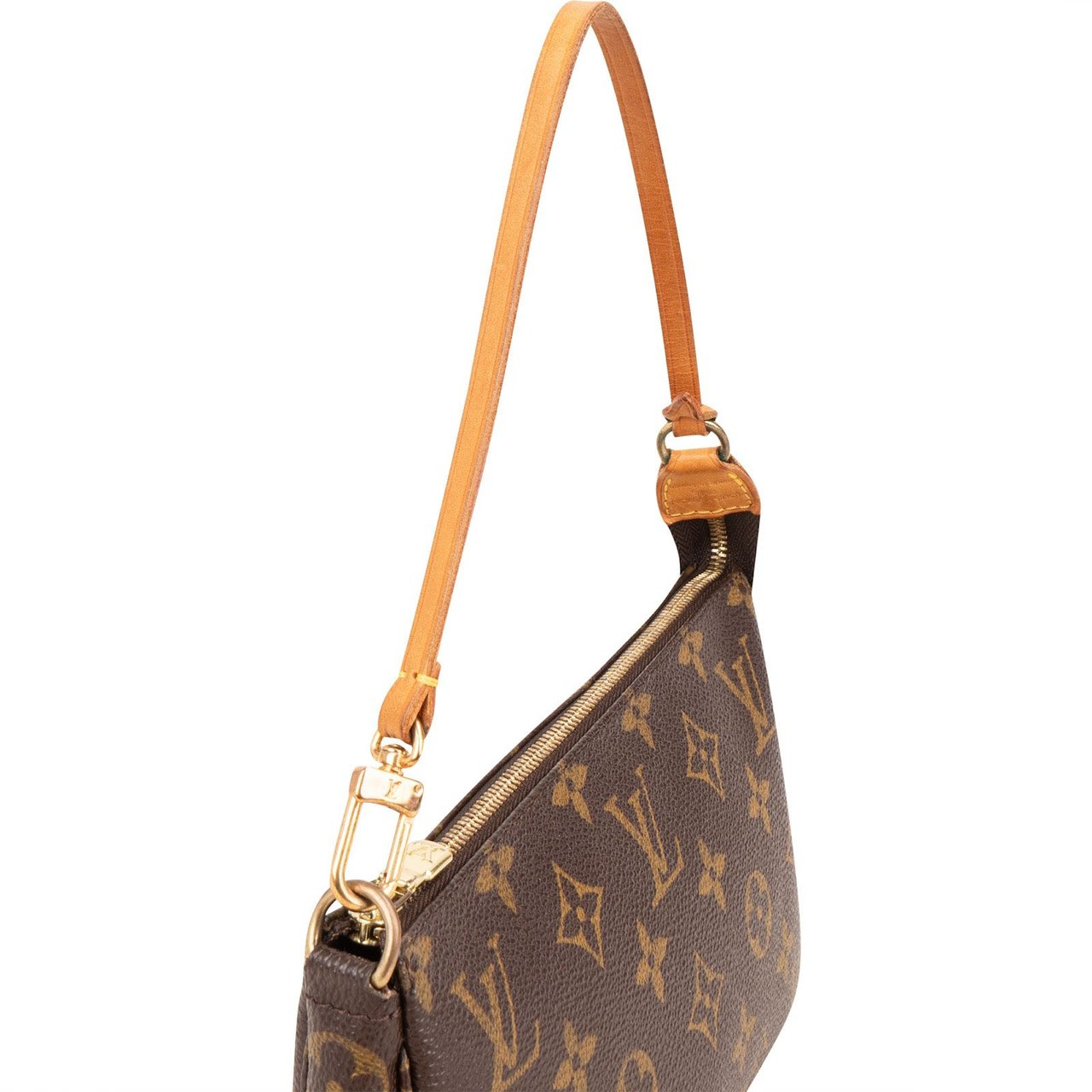 Louis Vuitton Monogram Canvas Pochette Accessoires Handbag Bruin