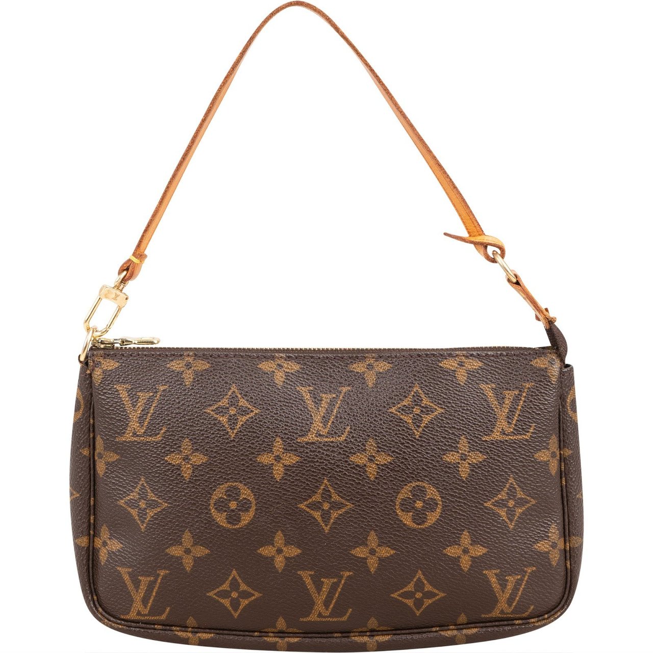 Louis Vuitton Monogram Canvas Pochette Accessoires Handbag Bruin