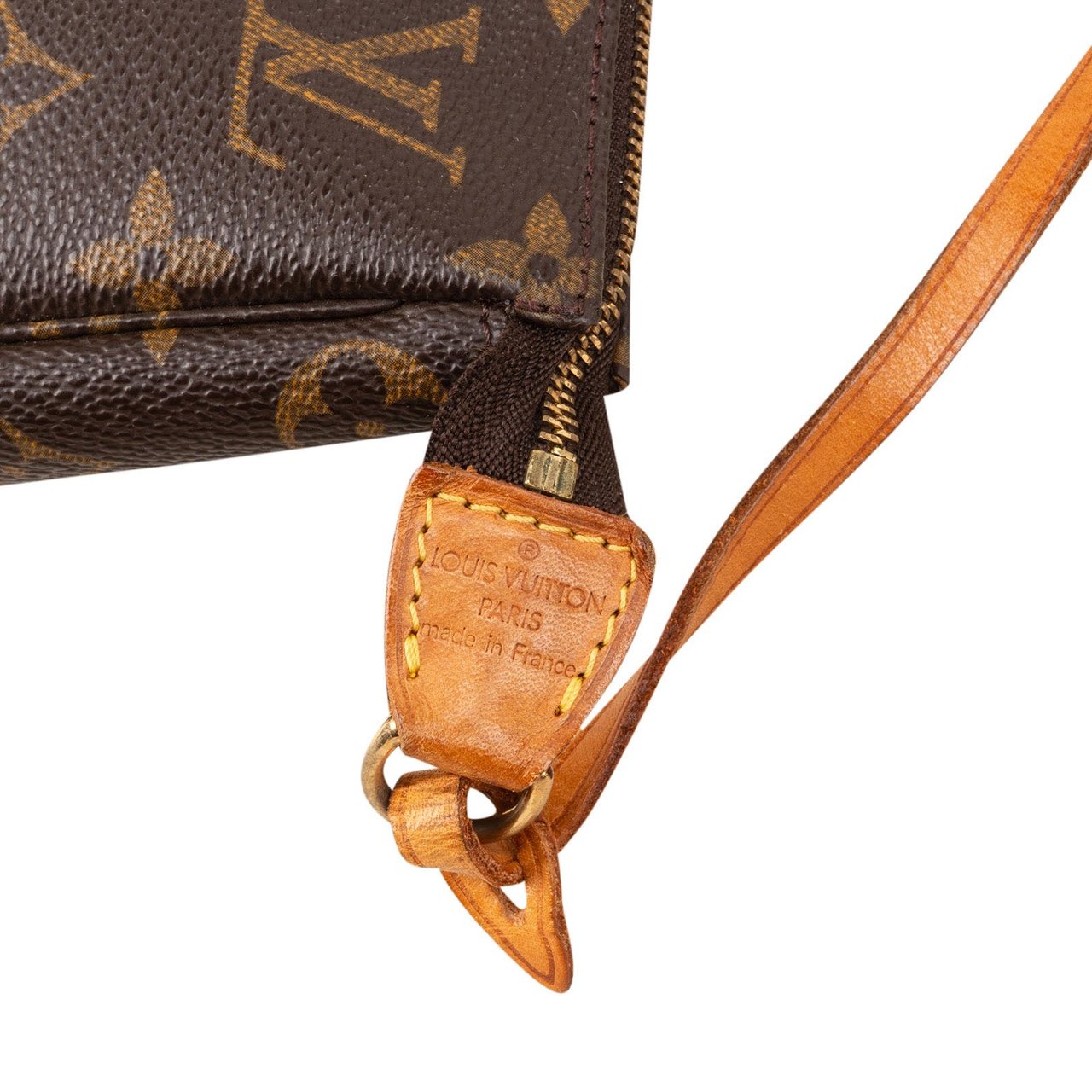 Louis Vuitton Monogram Canvas Pochette Accessoires Handbag Bruin