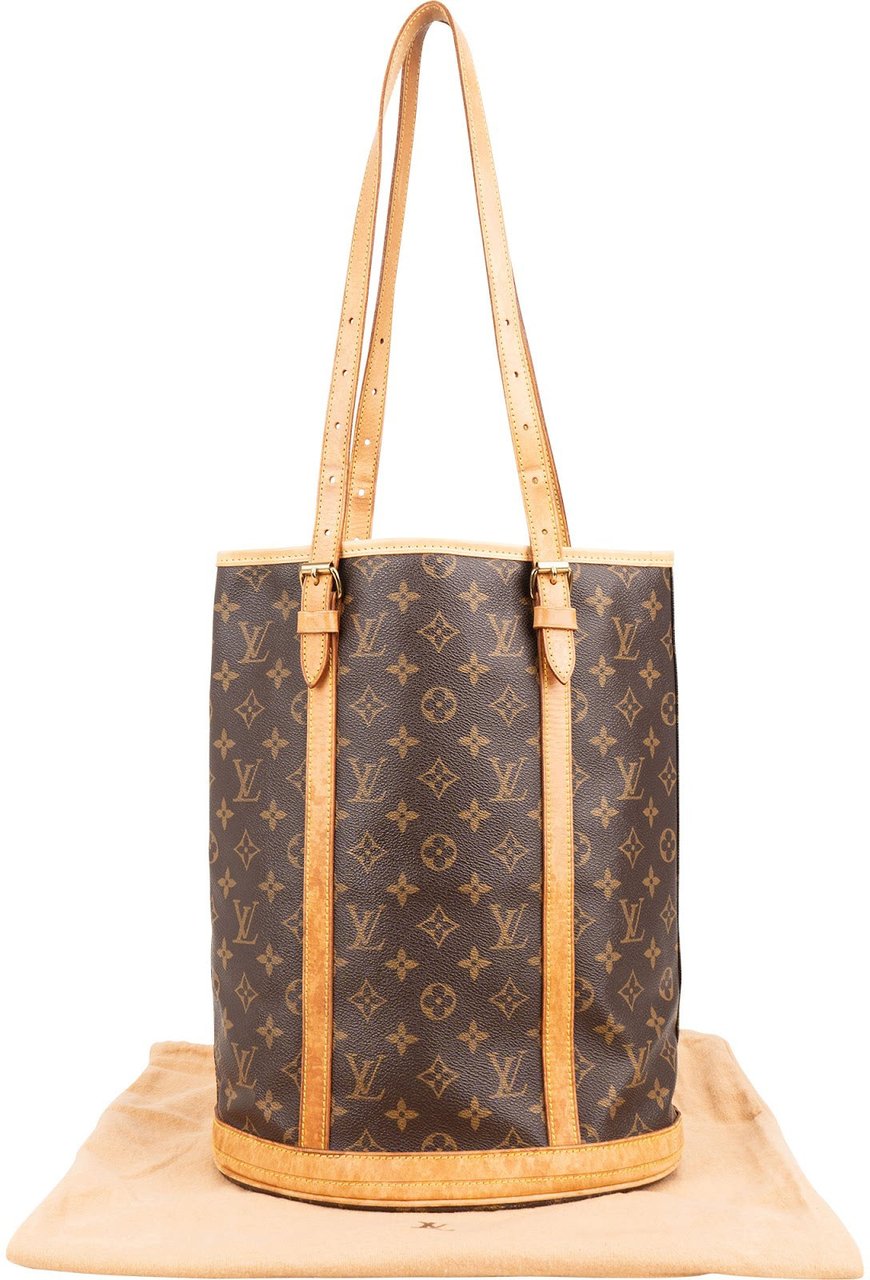 Louis Vuitton Monogram Canvas Bucket GM Shoulder Bag Bruin