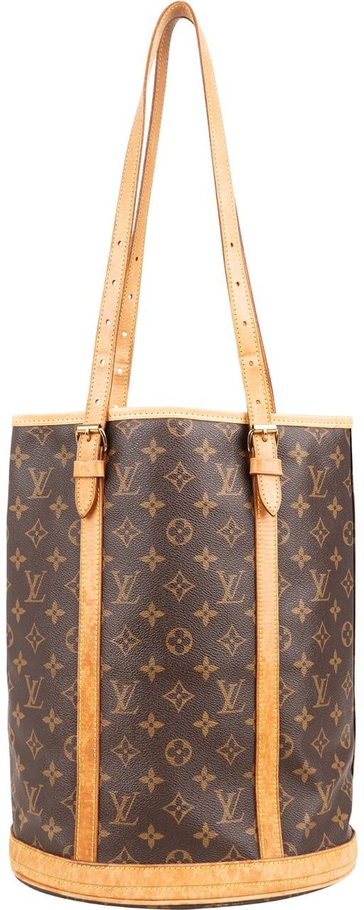 Louis Vuitton Monogram Canvas Bucket GM Shoulder Bag Bruin