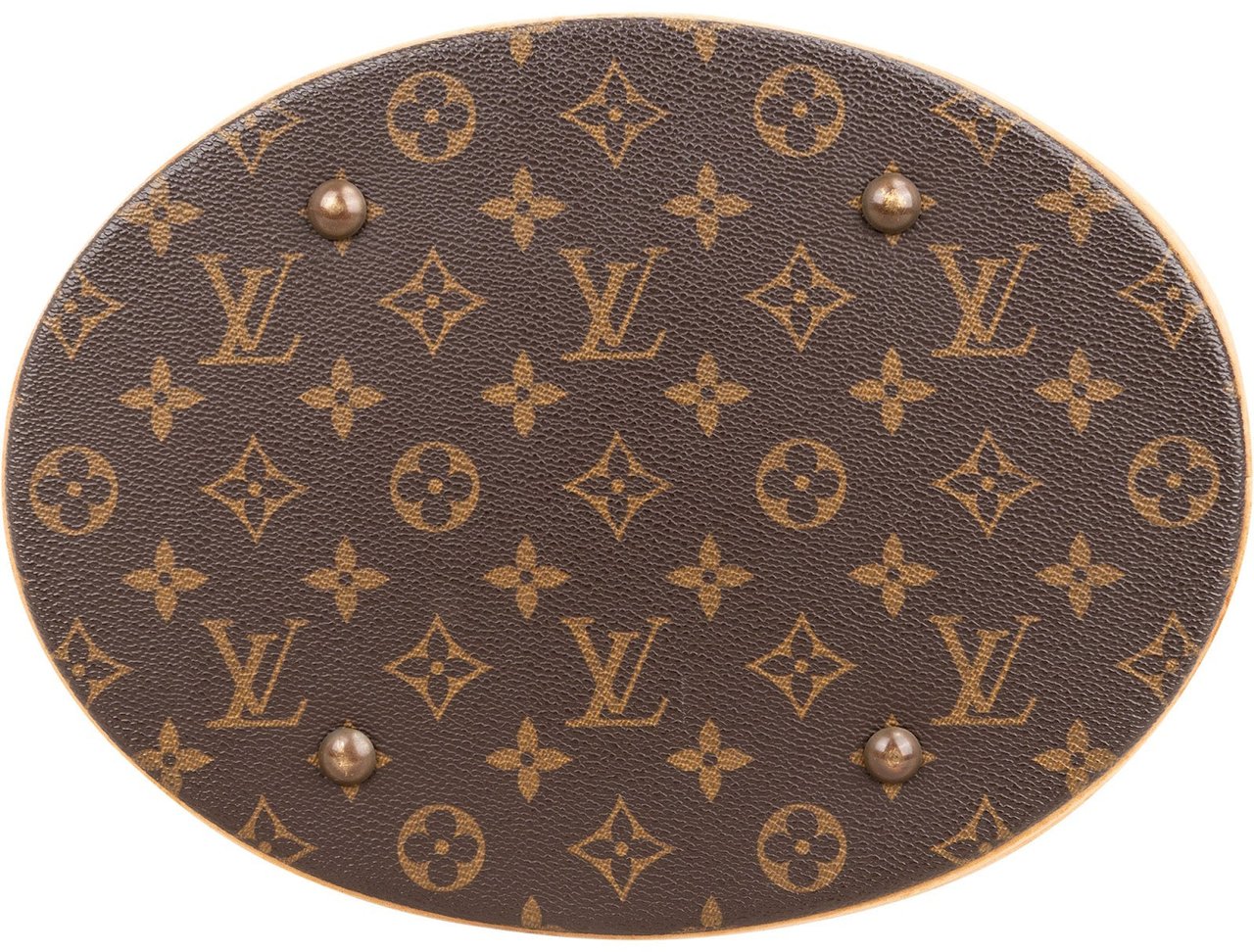 Louis Vuitton Monogram Canvas Bucket GM Shoulder Bag Bruin
