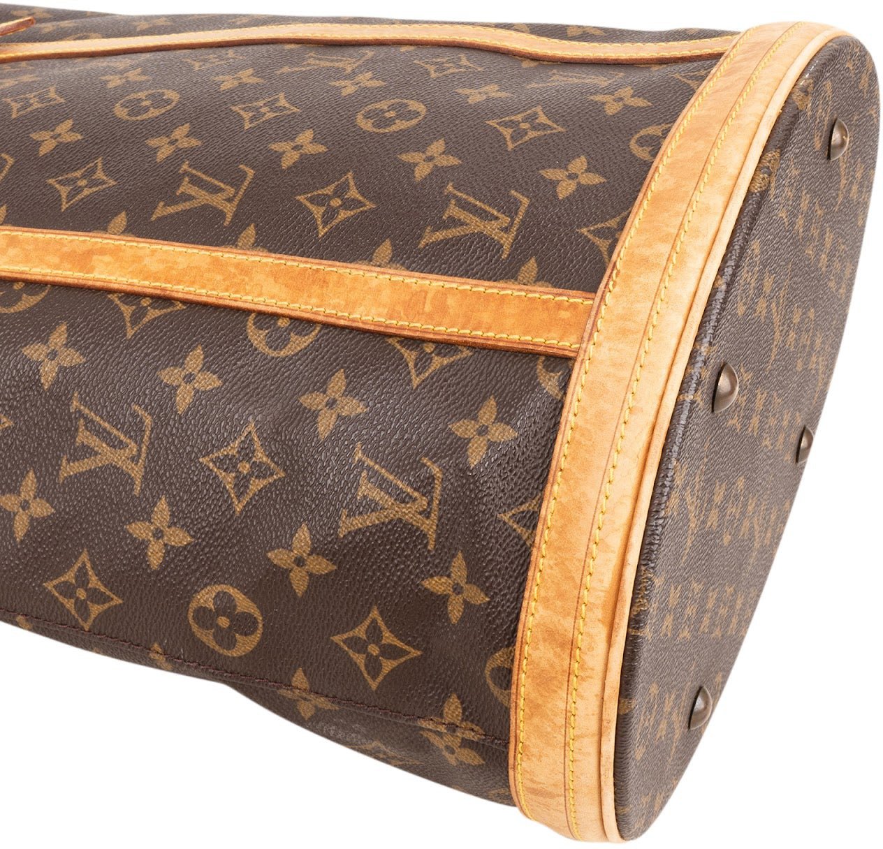 Louis Vuitton Monogram Canvas Bucket GM Shoulder Bag Bruin