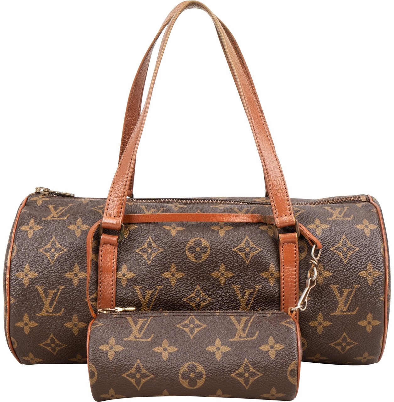 Louis Vuitton Monogram Canvas Papillon Set Handbag Bruin