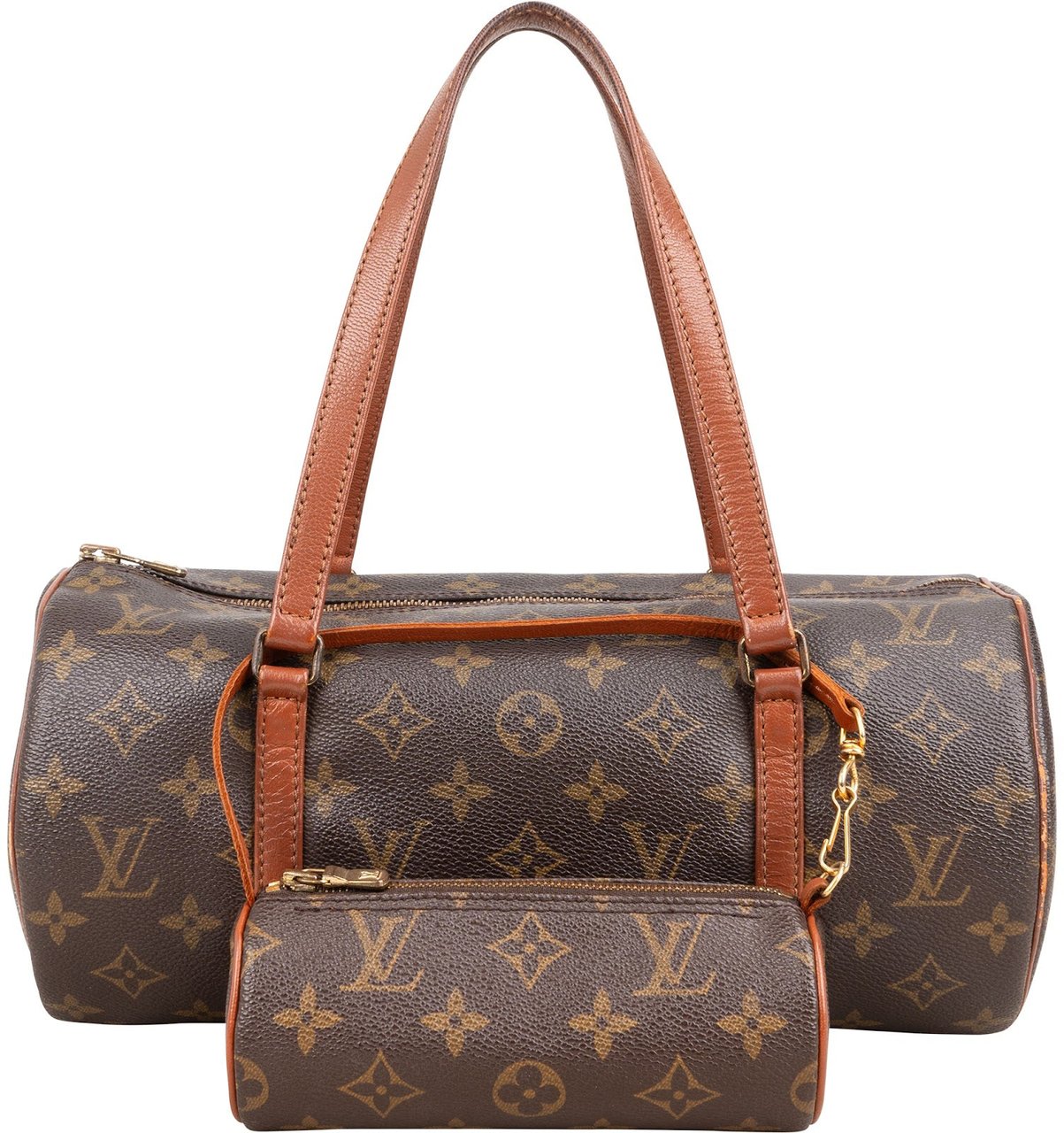Louis Vuitton Monogram Canvas Papillon Set Handbag Bruin