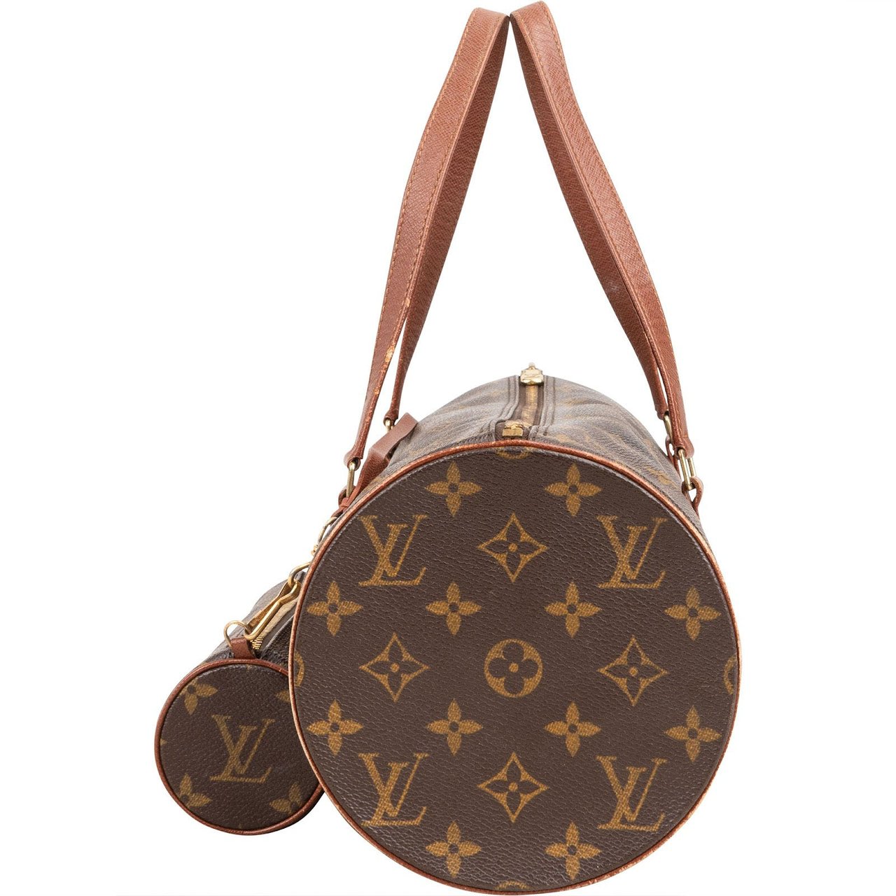 Louis Vuitton Monogram Canvas Papillon Set Handbag Bruin