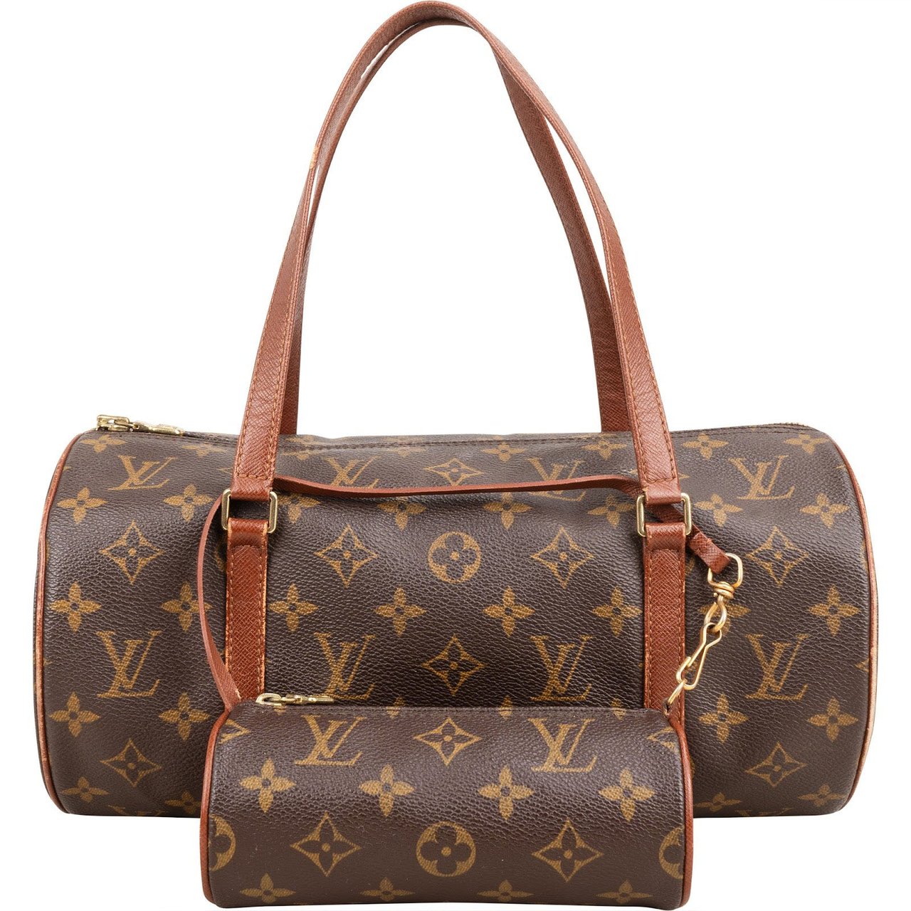 Louis Vuitton Monogram Canvas Papillon Set Handbag Bruin
