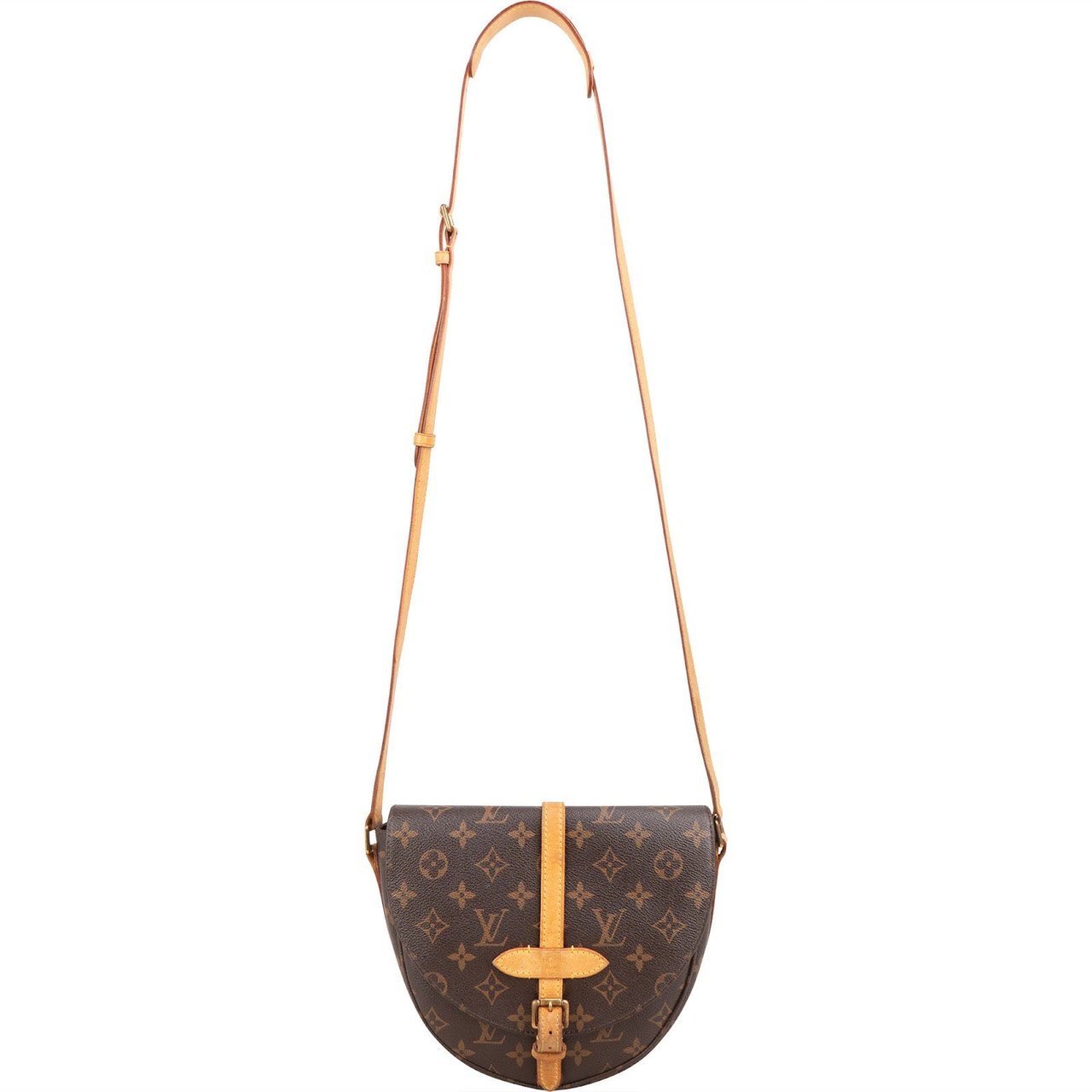 Louis Vuitton Monogram Canvas NM Chantilly MM Crossbody Bag Bruin