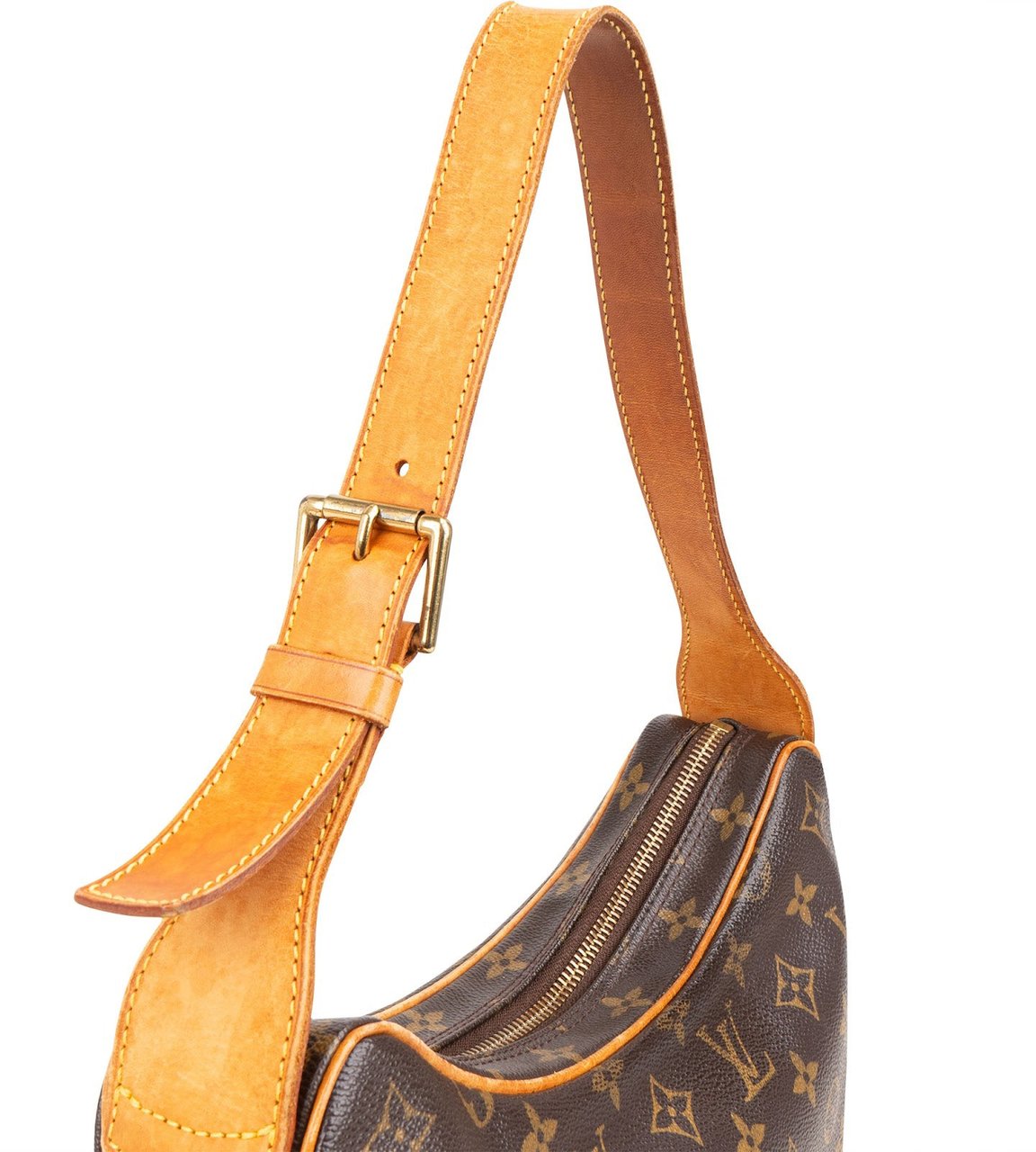 Louis Vuitton Monogram Canvas Croissant MM Shoulder Bag Bruin