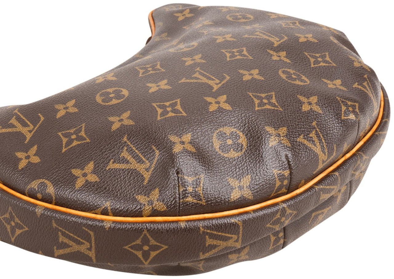 Louis Vuitton Monogram Canvas Croissant MM Shoulder Bag Bruin