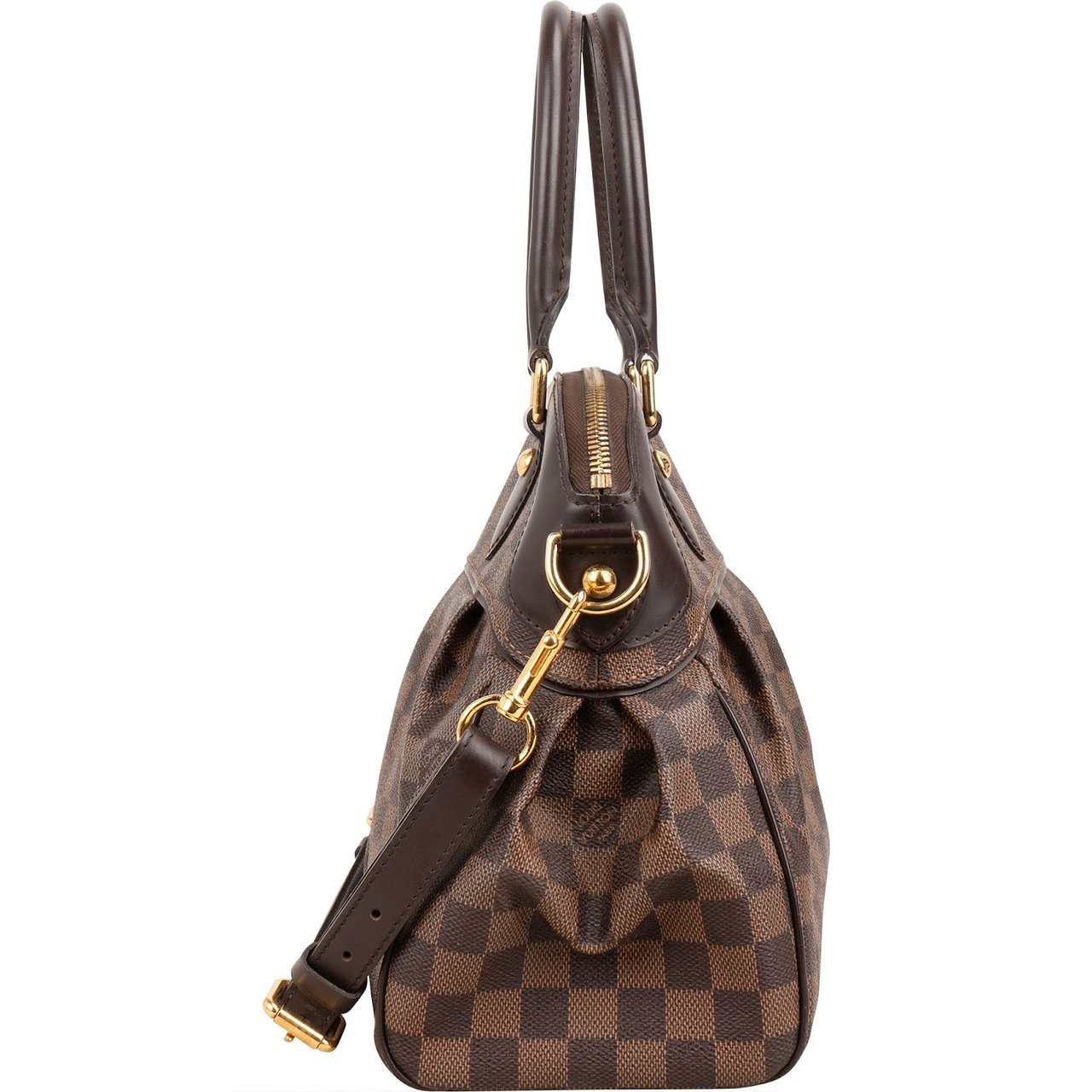 Louis Vuitton Monogram Damier Ebene Trevi PM Handbag Bruin