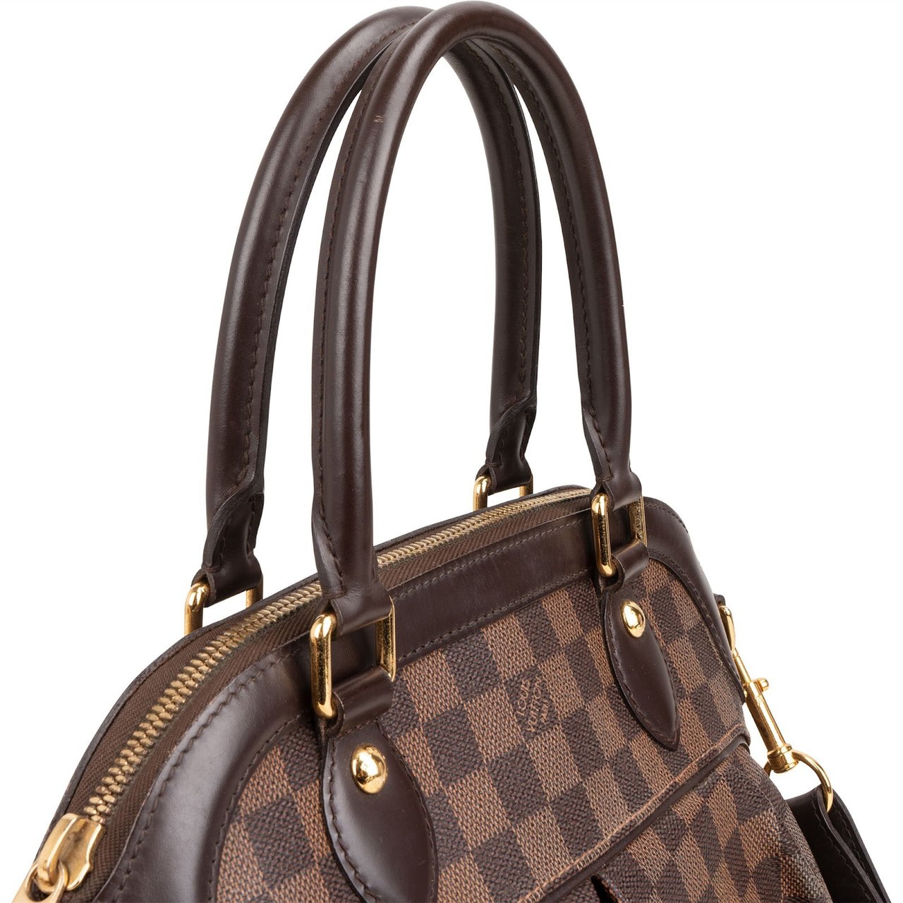 Louis Vuitton Monogram Damier Ebene Trevi PM Handbag Bruin