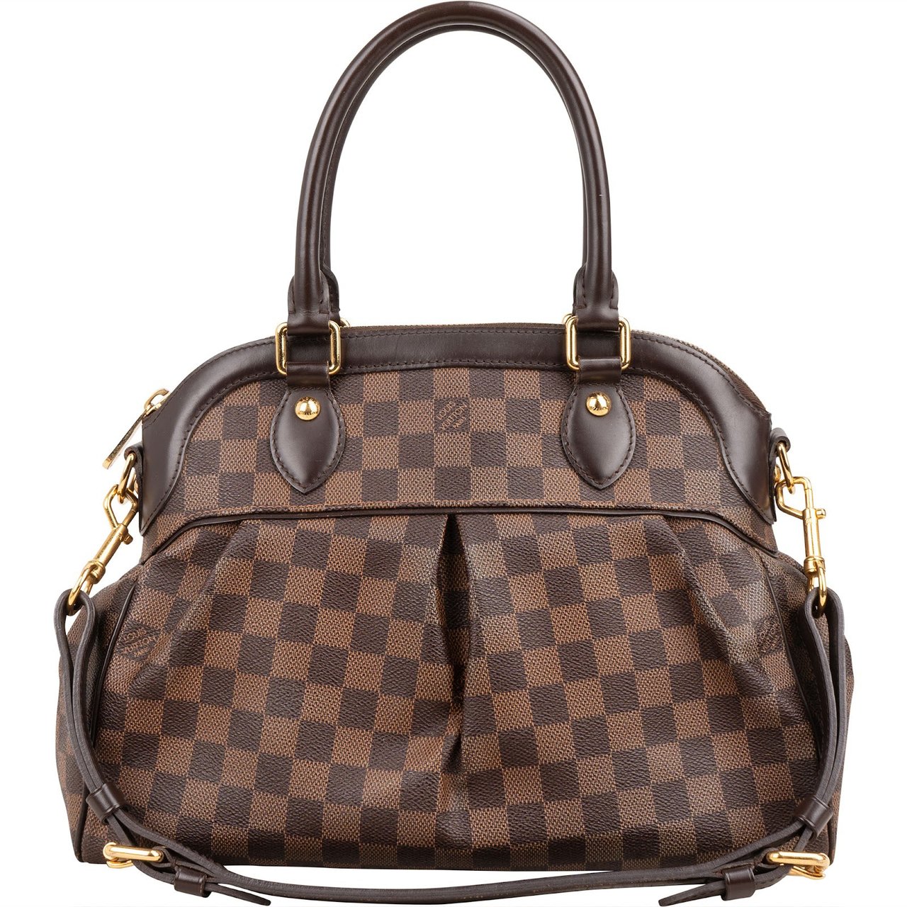 Louis Vuitton Monogram Damier Ebene Trevi PM Handbag Bruin