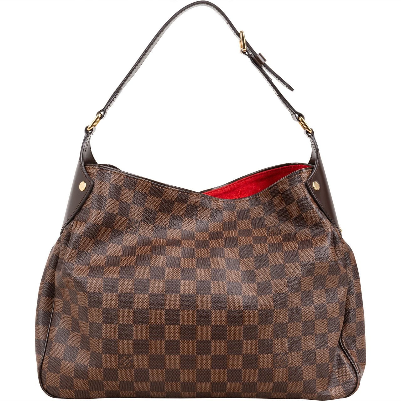 Louis Vuitton Monogram Damier Ebene Reggia Shoulder Bag Bruin