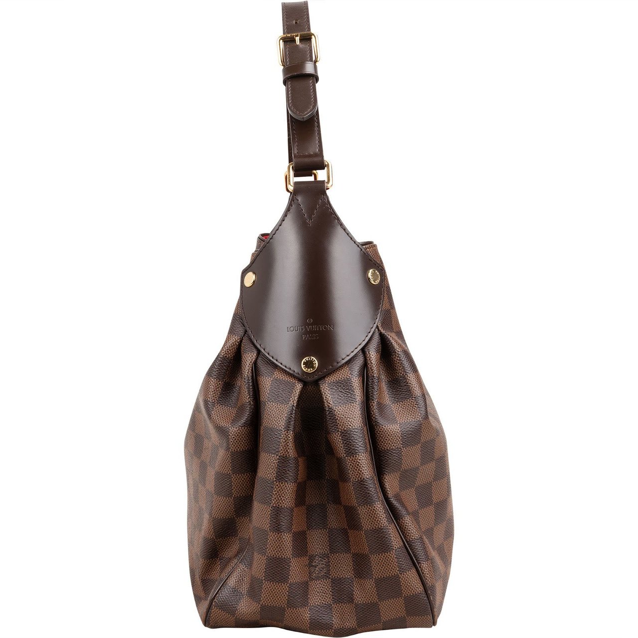 Louis Vuitton Monogram Damier Ebene Reggia Shoulder Bag Bruin