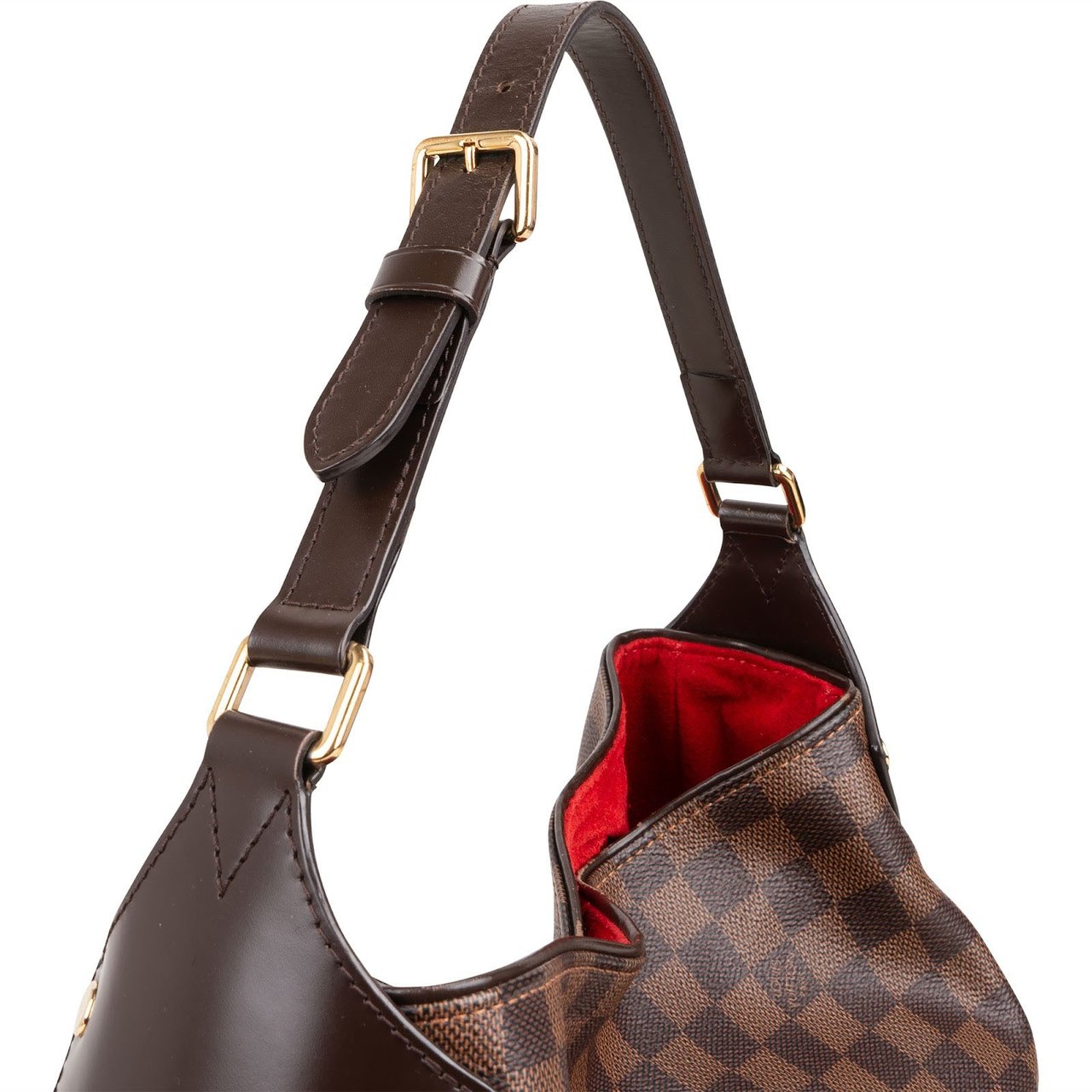 Louis Vuitton Monogram Damier Ebene Reggia Shoulder Bag Bruin