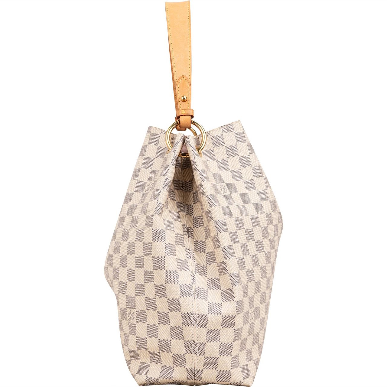 Louis Vuitton Monogram Damier Azur Canvas Delightful MM Shoulder Bag Wit