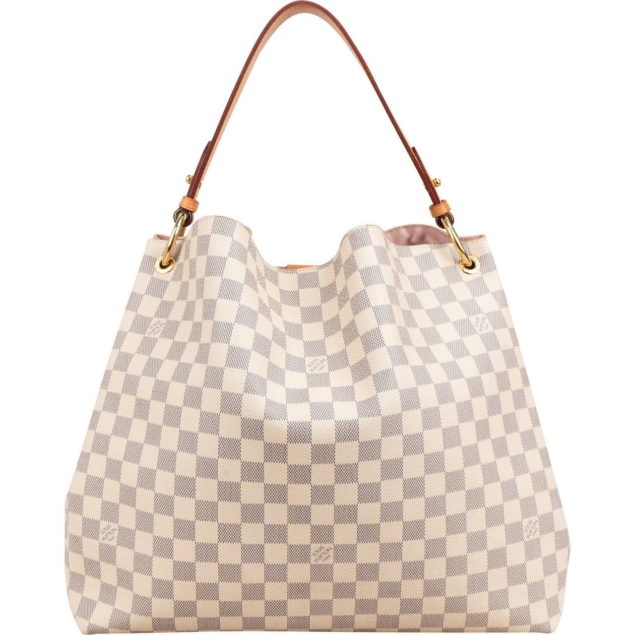 Louis Vuitton Monogram Damier Azur Canvas Delightful MM Shoulder Bag Wit