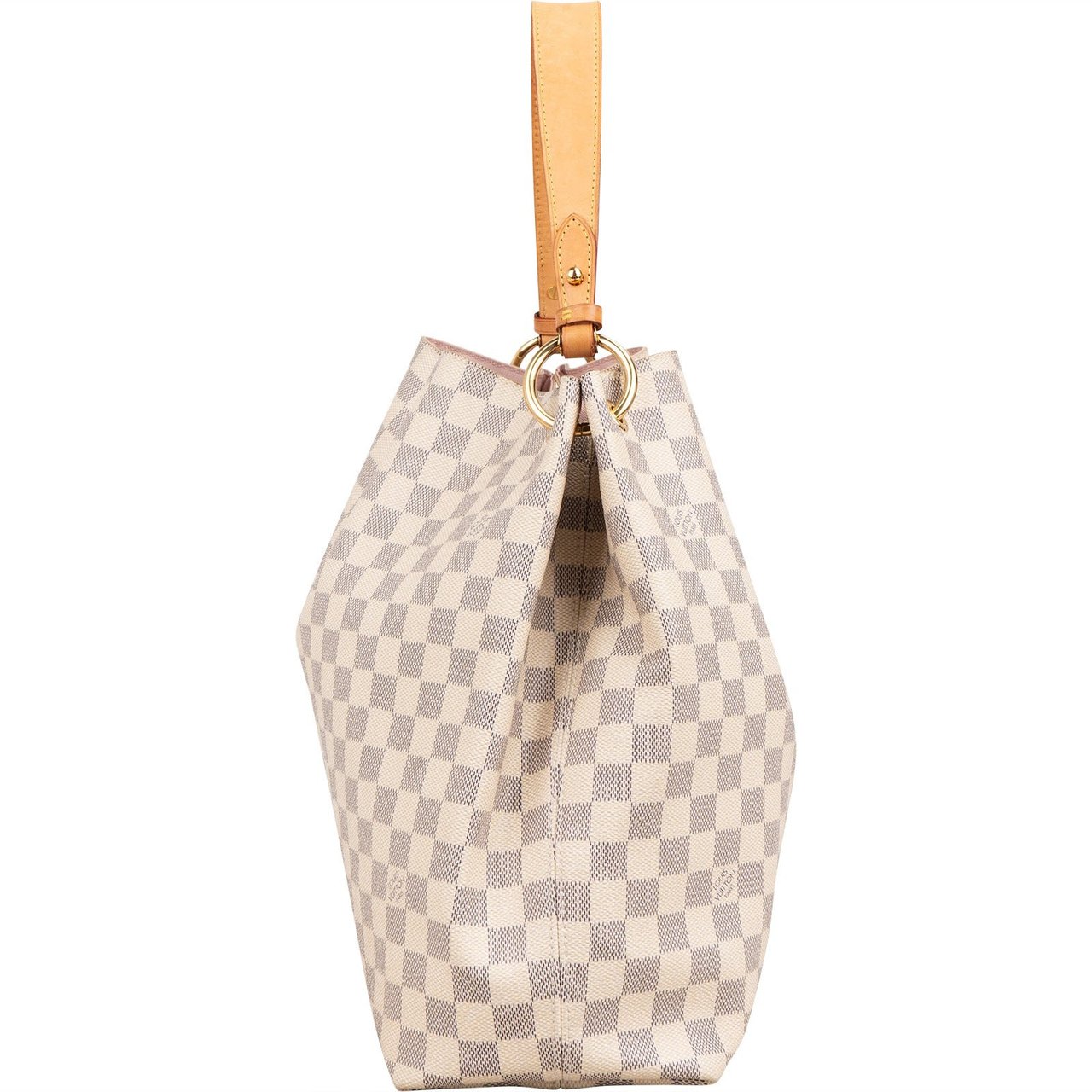 Louis Vuitton Monogram Damier Azur Canvas Delightful MM Shoulder Bag Wit