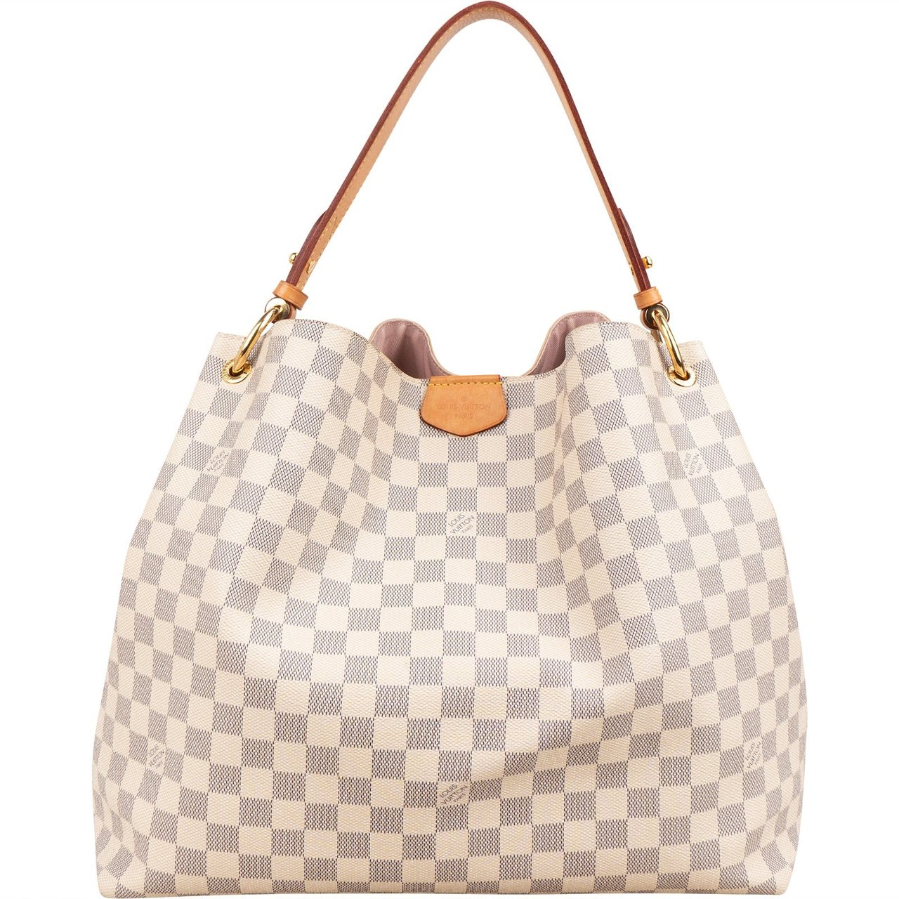 Louis Vuitton Monogram Damier Azur Canvas Delightful MM Shoulder Bag Wit