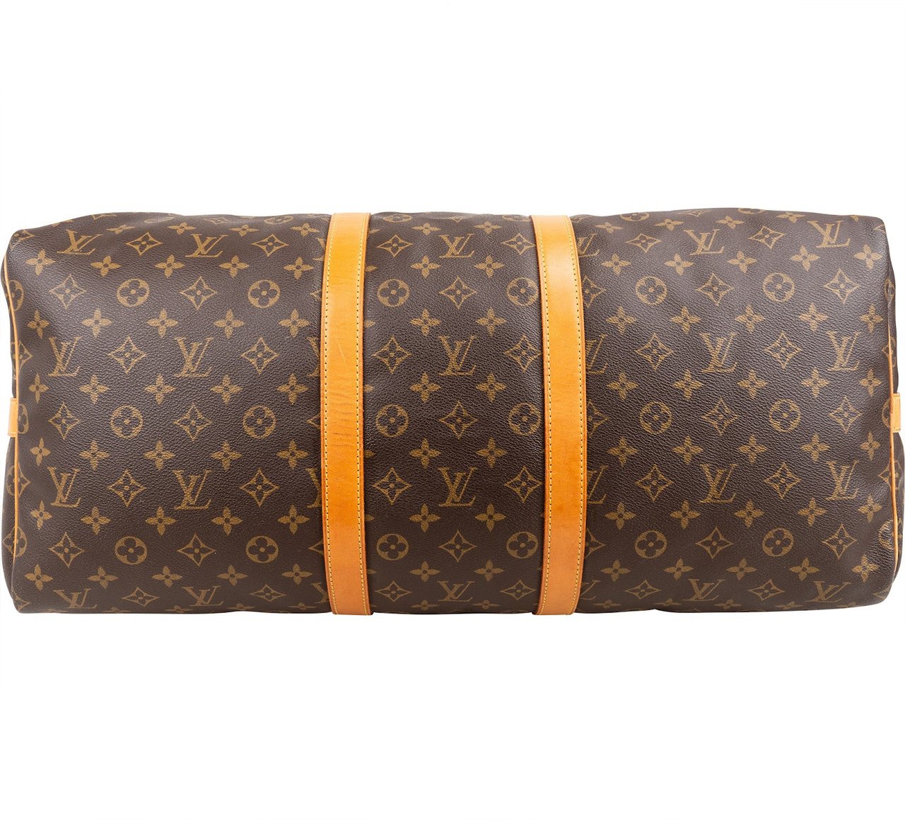 Louis Vuitton Monogram Canvas Keepall 55 Bandoulière Travel Bag Bruin