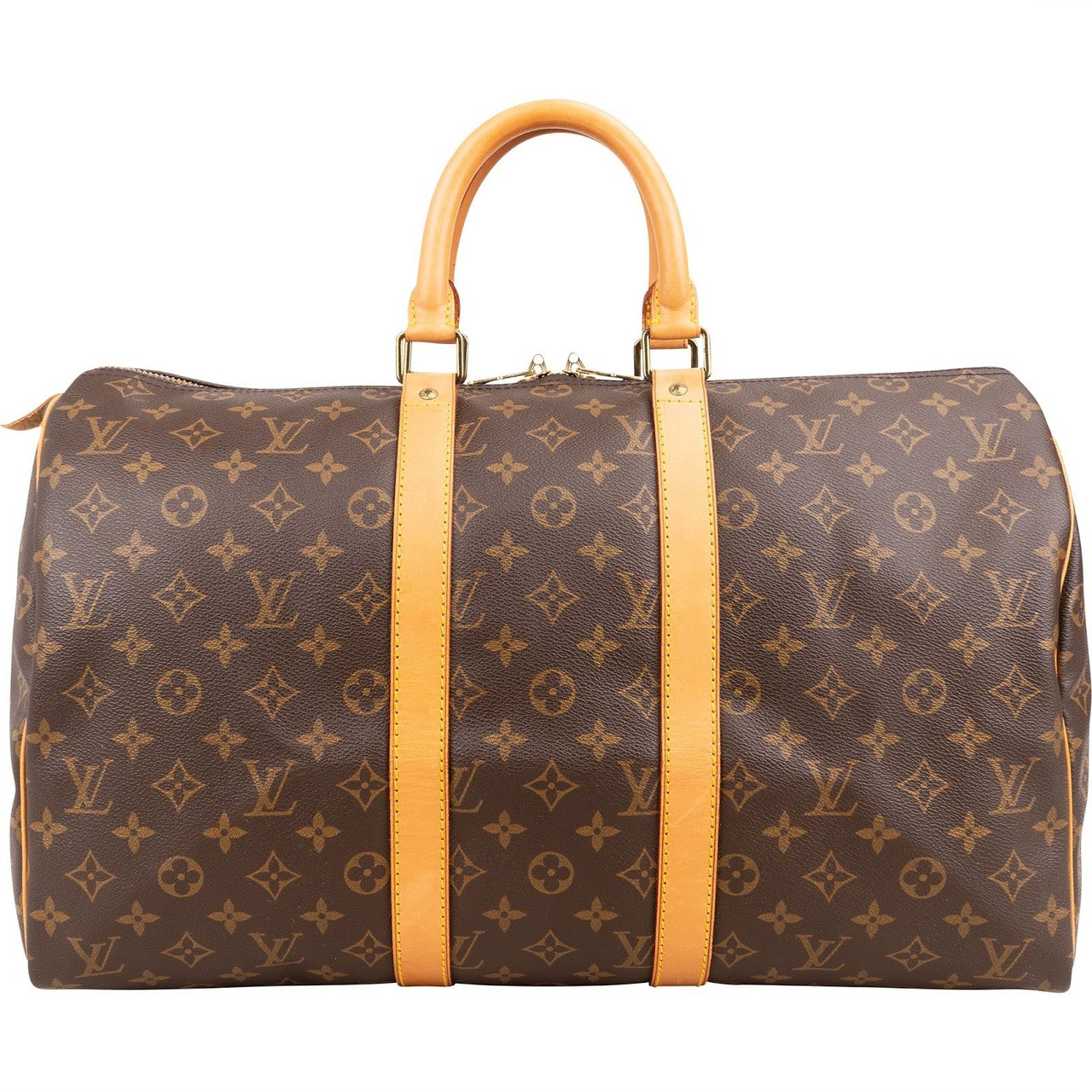 Louis Vuitton Monogram Canvas Keepall 45 Travel Bag Bruin